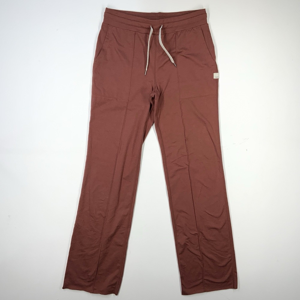 Vuori Women's Wide Leg Pants in Rust
